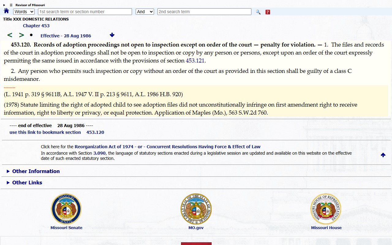 Madison County court charges adoption record confidentiality statute