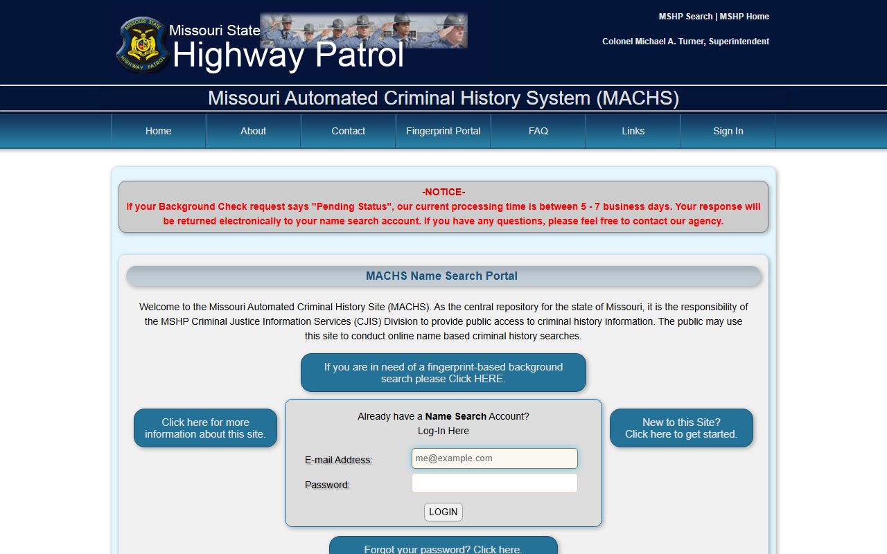 Madison County criminal court records MACHS criminal history portal