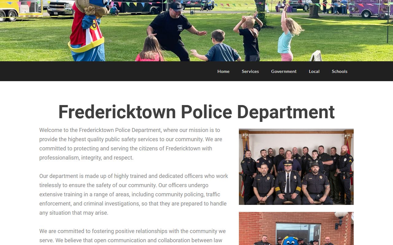 Madison County warrant records Fredericktown Police Department source